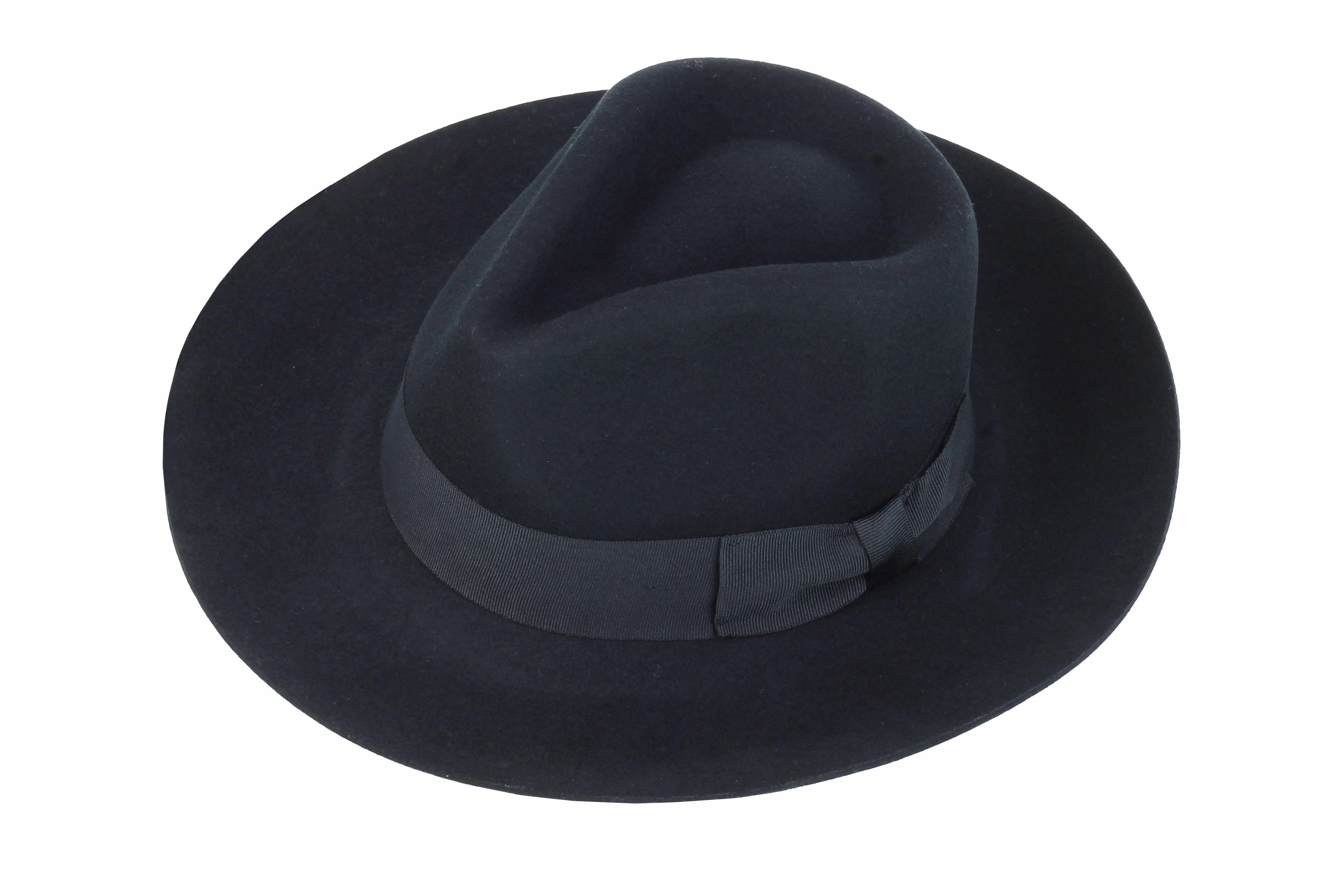 Mens Gladwin Bond Vintage 100 Wool Felt Fedora Stiff Snap Wide